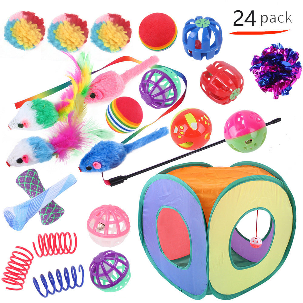 Pet Cat Toy Tunnel Set – Interactive Channel Play for Cats & Kittens