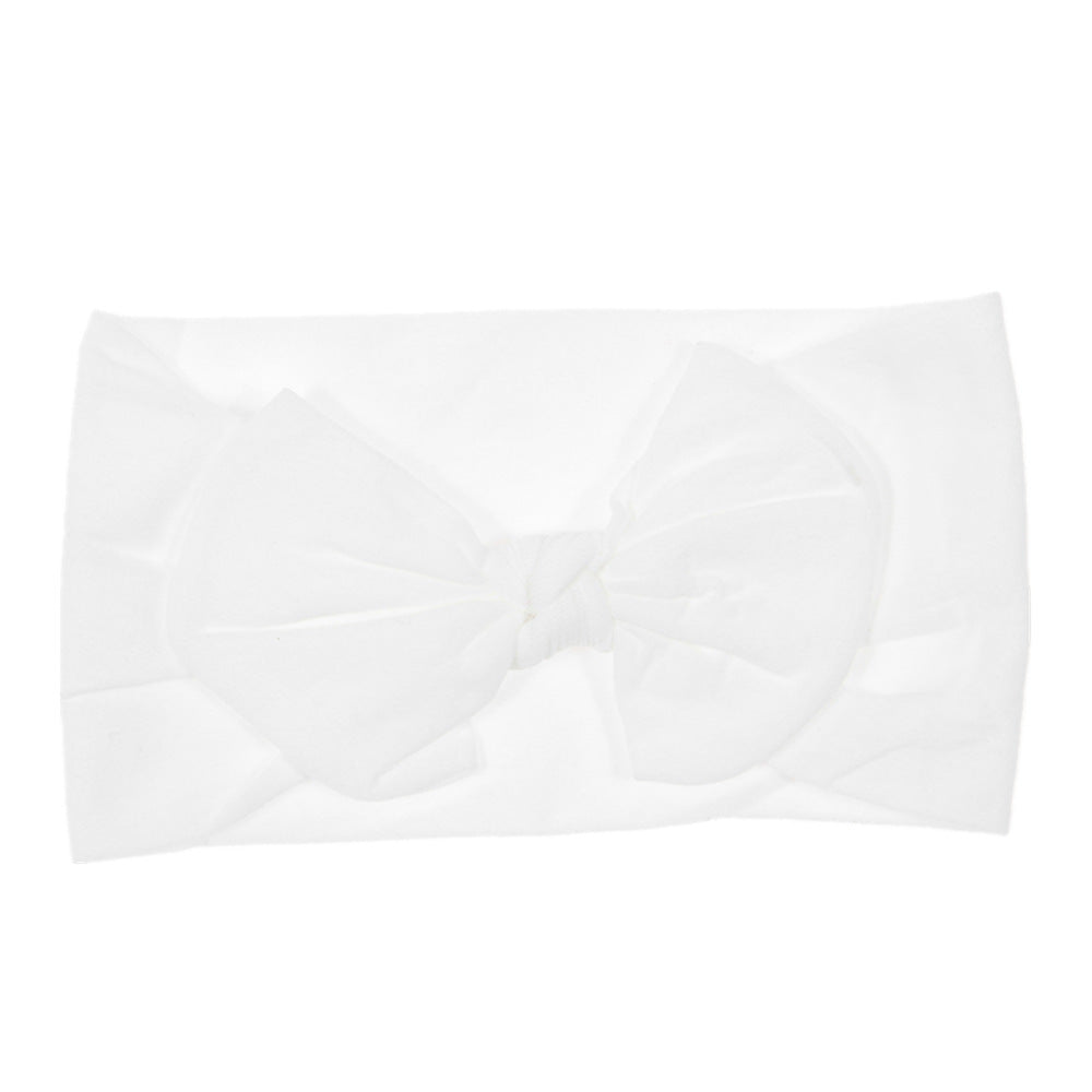 Bohemian Baby Headband – Soft Nylon Bow Hairband for Girls