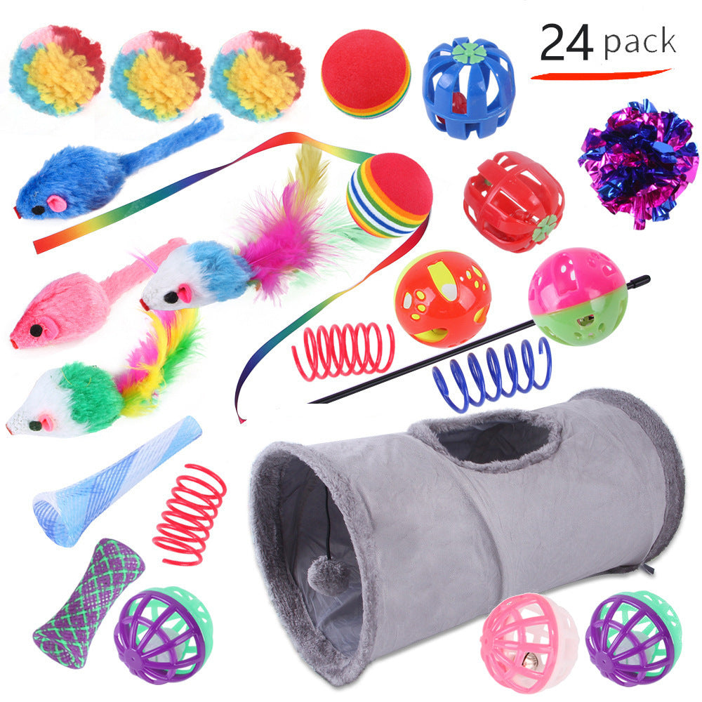 Pet Cat Toy Tunnel Set – Interactive Channel Play for Cats & Kittens
