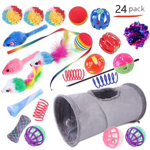 Pet Cat Toy Tunnel Set – Interactive Channel Play for Cats & Kittens