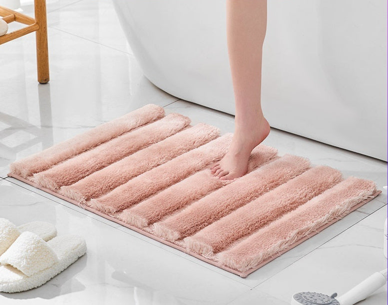 Thickened Anti-Slip Plush Bathroom Mat – Soft, Absorbent & Machine Washable
