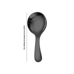 Stainless Steel Short Handle Round Head Shell Spoon & Fork – Elegant Dining Cutlery