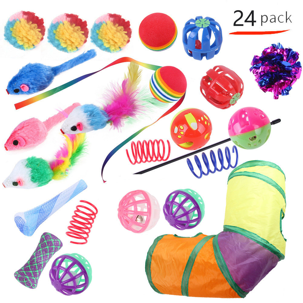 Pet Cat Toy Tunnel Set – Interactive Channel Play for Cats & Kittens