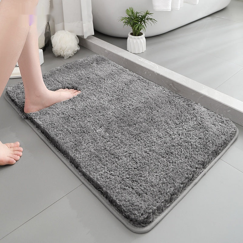 Thickened Anti-Slip Plush Bathroom Mat – Soft, Absorbent & Machine Washable