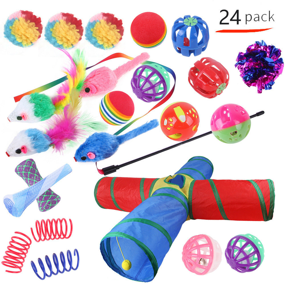 Pet Cat Toy Tunnel Set – Interactive Channel Play for Cats & Kittens