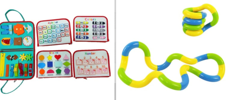 New Busy Book Children’s Sensory Learning Toy – Montessori Busy Board for Toddlers