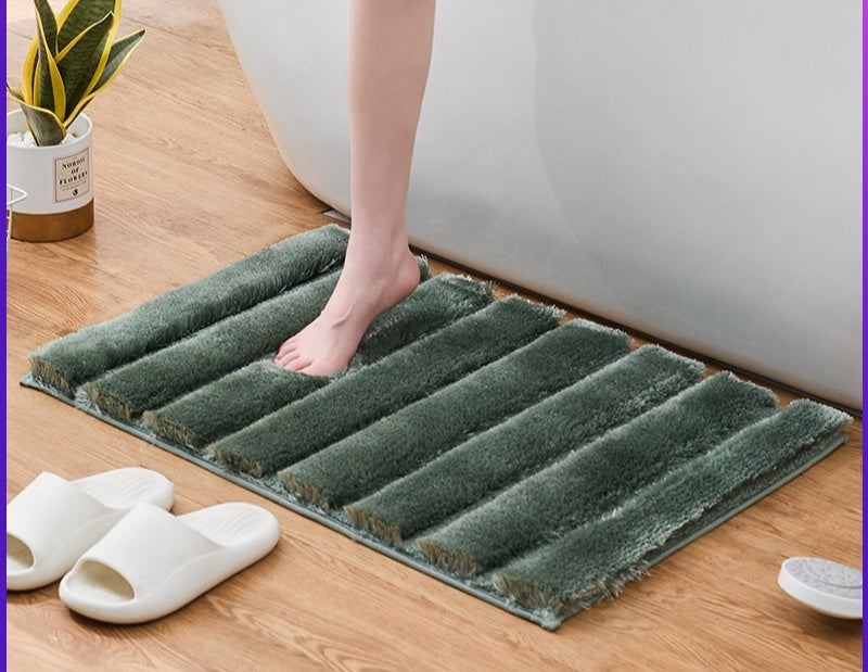 Thickened Anti-Slip Plush Bathroom Mat – Soft, Absorbent & Machine Washable