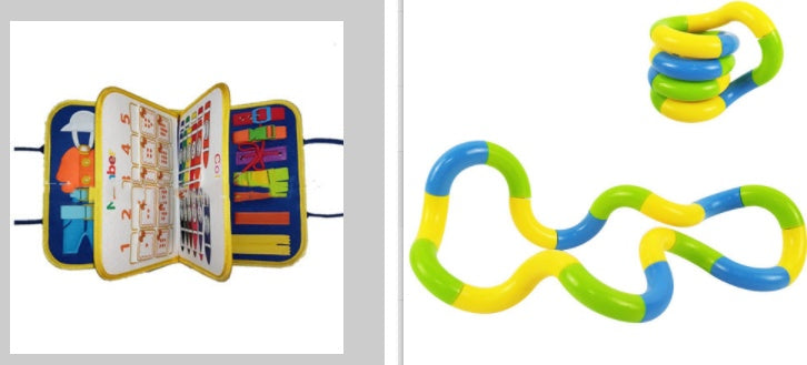 New Busy Book Children’s Sensory Learning Toy – Montessori Busy Board for Toddlers