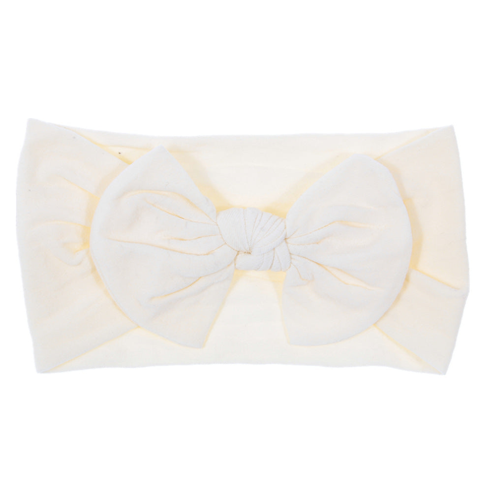 Bohemian Baby Headband – Soft Nylon Bow Hairband for Girls