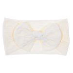 Bohemian Baby Headband – Soft Nylon Bow Hairband for Girls