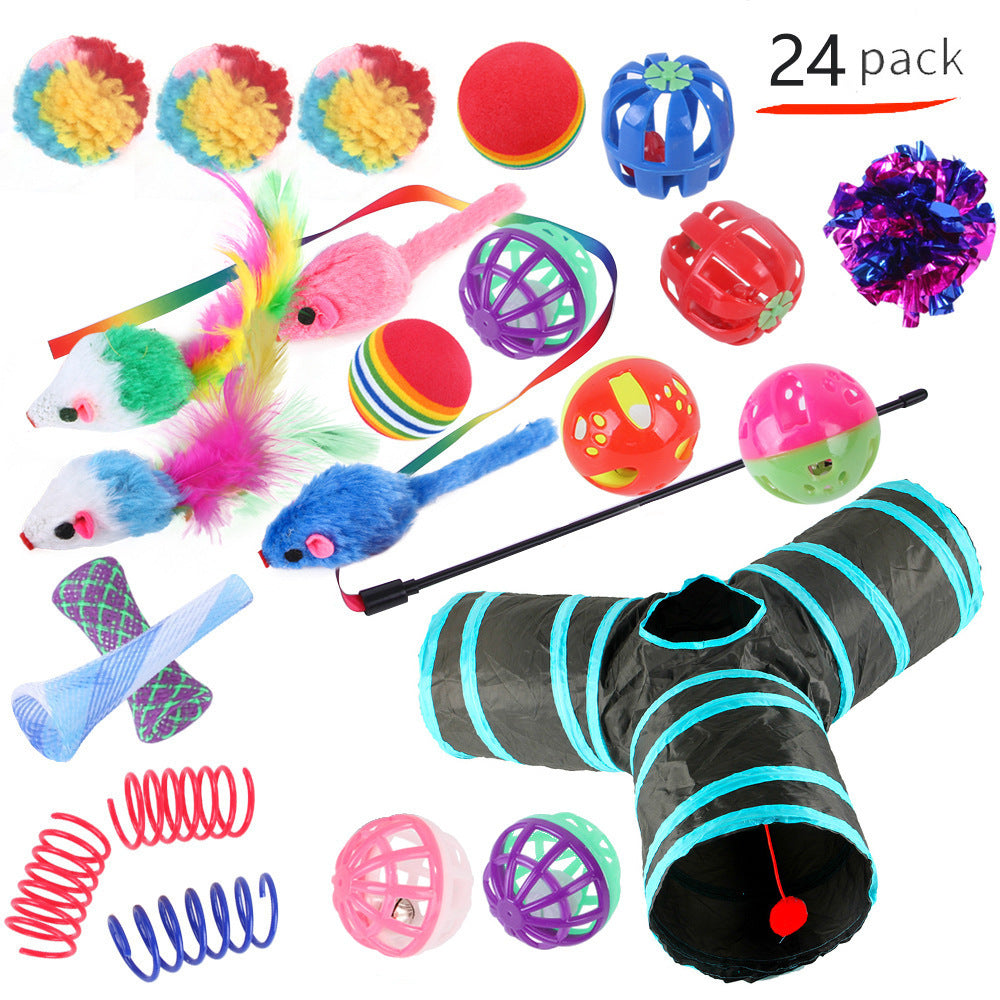 Pet Cat Toy Tunnel Set – Interactive Channel Play for Cats & Kittens