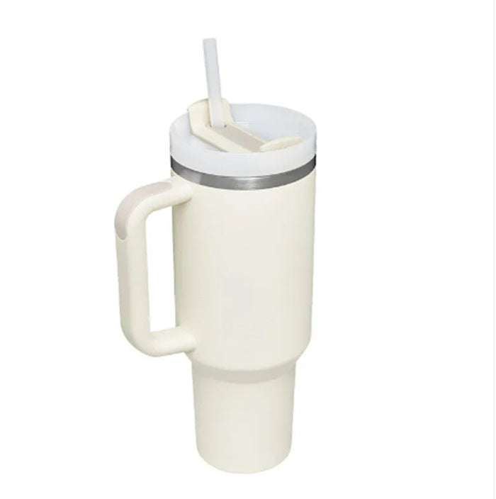 40oz Personalized Stainless Steel Coffee Tumbler – Insulated Travel Mug with Handle
