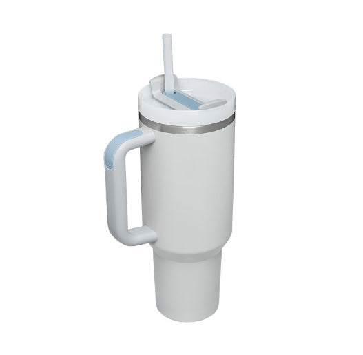 40oz Personalized Stainless Steel Coffee Tumbler – Insulated Travel Mug with Handle