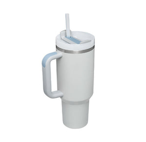 40oz Personalized Stainless Steel Coffee Tumbler – Insulated Travel Mug with Handle