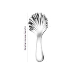 Stainless Steel Short Handle Round Head Shell Spoon & Fork – Elegant Dining Cutlery