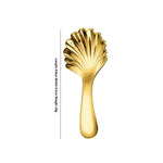 Stainless Steel Short Handle Round Head Shell Spoon & Fork – Elegant Dining Cutlery