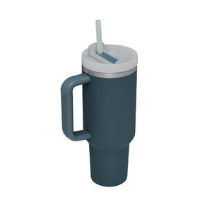 40oz Personalized Stainless Steel Coffee Tumbler – Insulated Travel Mug with Handle