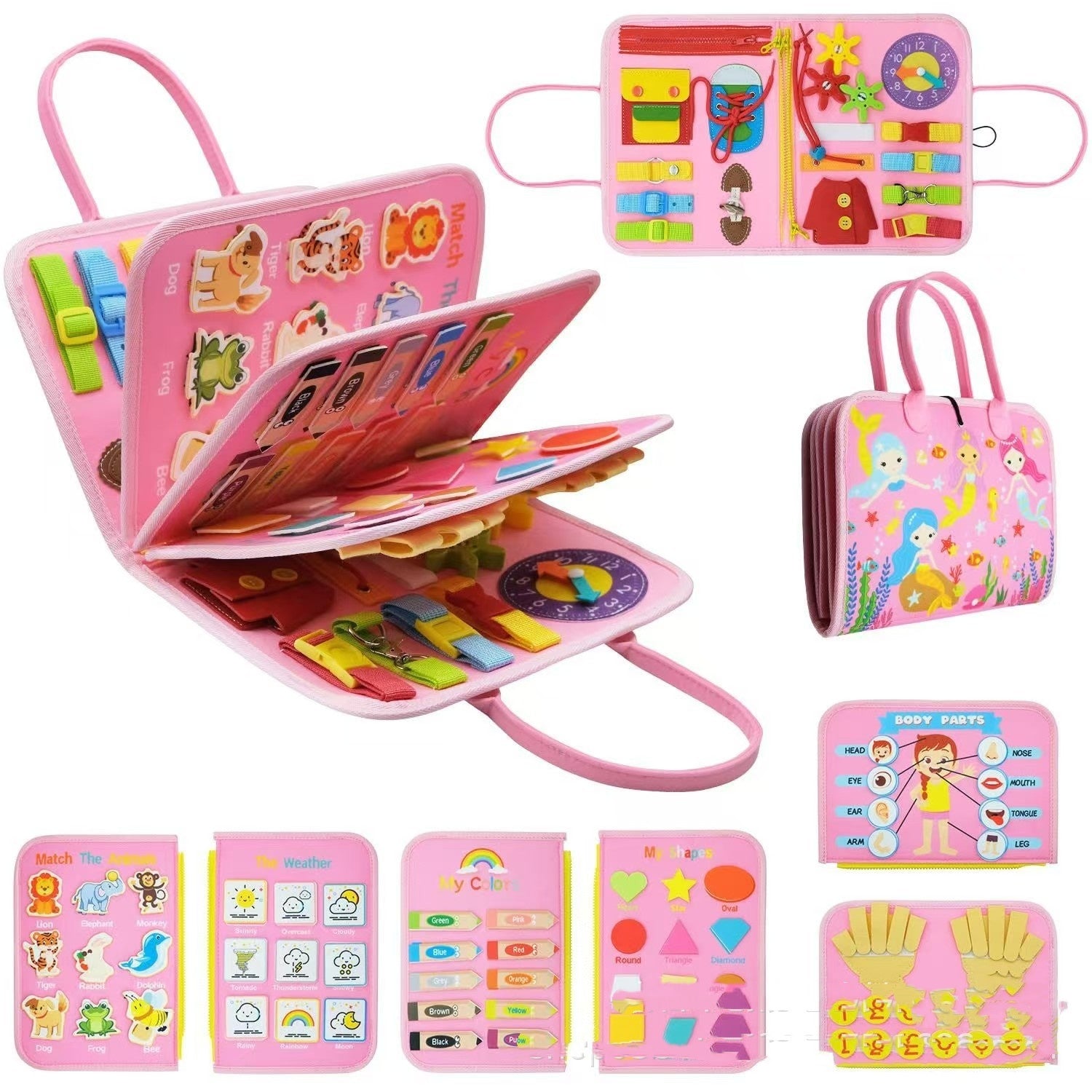 Felt Learning Board – DIY Early Education Activity Toy for Kids