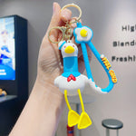Personalized Sailor Duck Keychain – Cute PVC Cartoon Bag & Key Accessory