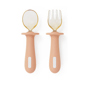 Baby Children Training Spoon & Fork Set with Storage Box – Safe Silicone Feeding