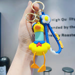 Personalized Sailor Duck Keychain – Cute PVC Cartoon Bag & Key Accessory