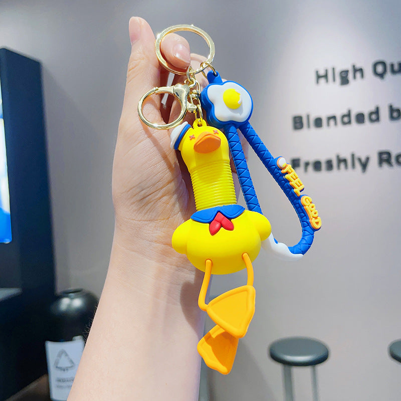 Personalized Sailor Duck Keychain – Cute PVC Cartoon Bag & Key Accessory