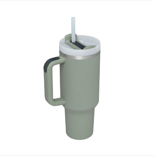 40oz Personalized Stainless Steel Coffee Tumbler – Insulated Travel Mug with Handle
