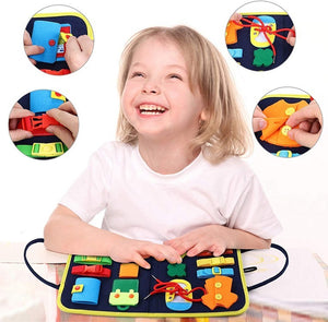 New Busy Book Children’s Sensory Learning Toy – Montessori Busy Board for Toddlers