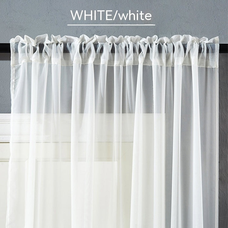 Factory Direct Terylene Window Screen Curtain – Nordic Style Light-Filtering Drapes