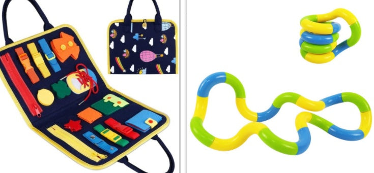 New Busy Book Children’s Sensory Learning Toy – Montessori Busy Board for Toddlers