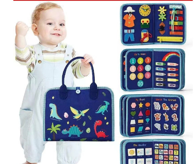 New Busy Book Children’s Sensory Learning Toy – Montessori Busy Board for Toddlers