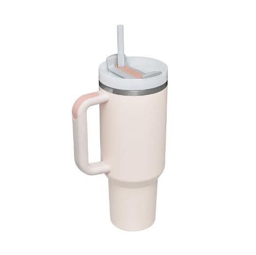 40oz Personalized Stainless Steel Coffee Tumbler – Insulated Travel Mug with Handle
