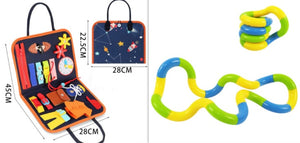 New Busy Book Children’s Sensory Learning Toy – Montessori Busy Board for Toddlers