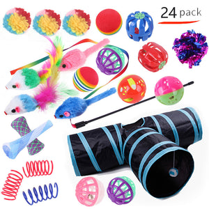 Pet Cat Toy Tunnel Set – Interactive Channel Play for Cats & Kittens