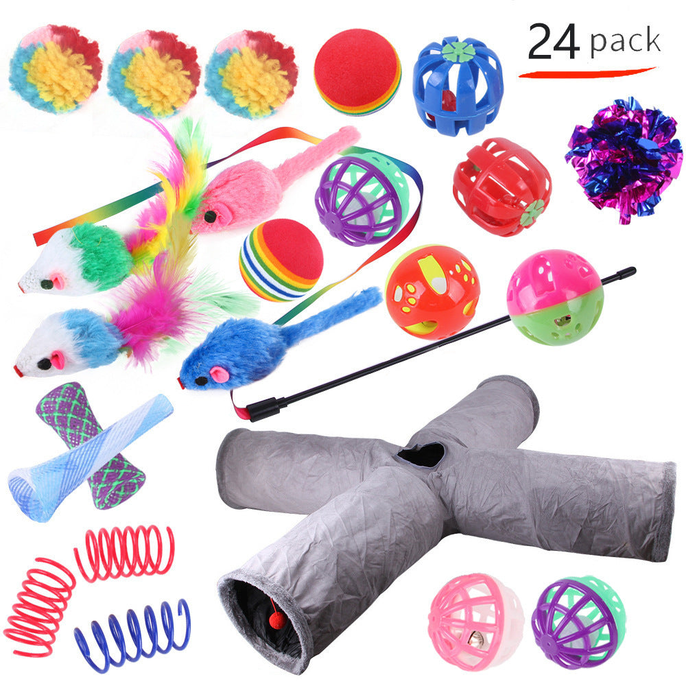 Pet Cat Toy Tunnel Set – Interactive Channel Play for Cats & Kittens