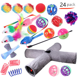 Pet Cat Toy Tunnel Set – Interactive Channel Play for Cats & Kittens