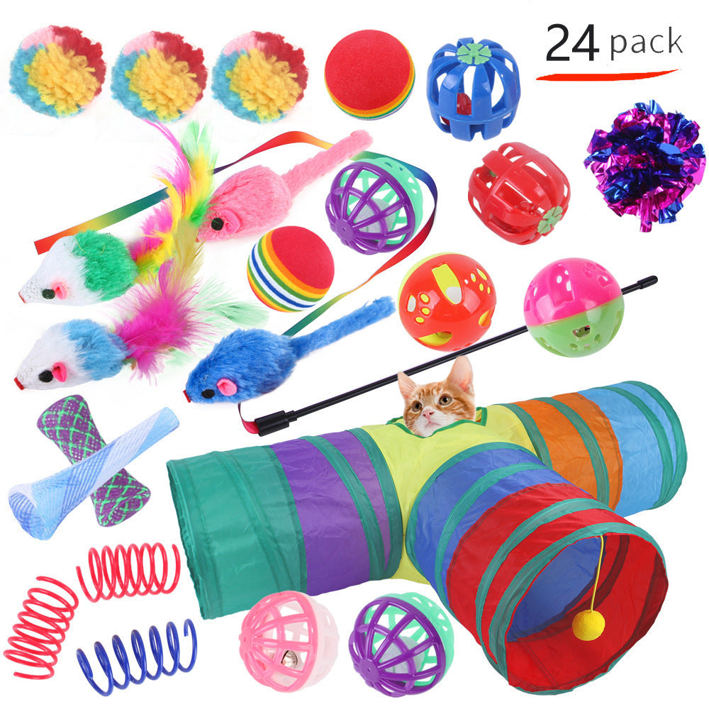 Pet Cat Toy Tunnel Set – Interactive Channel Play for Cats & Kittens