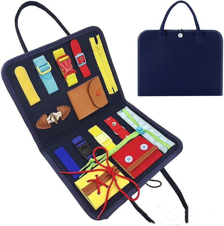New Busy Book Children’s Sensory Learning Toy – Montessori Busy Board for Toddlers