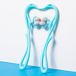 Multifunctional 6-Roller Neck Massager | Manual Massage Tool for Pain Relief