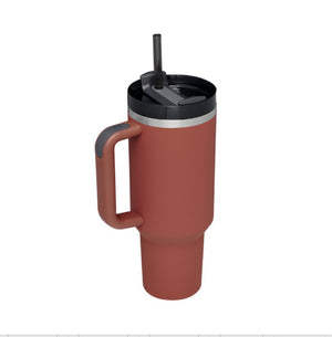 40oz Personalized Stainless Steel Coffee Tumbler – Insulated Travel Mug with Handle