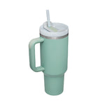 40oz Personalized Stainless Steel Coffee Tumbler – Insulated Travel Mug with Handle