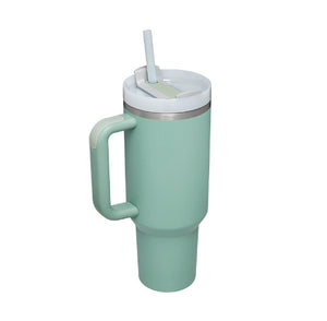 40oz Personalized Stainless Steel Coffee Tumbler – Insulated Travel Mug with Handle