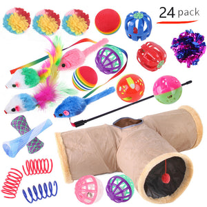 Pet Cat Toy Tunnel Set – Interactive Channel Play for Cats & Kittens