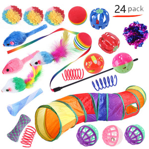 Pet Cat Toy Tunnel Set – Interactive Channel Play for Cats & Kittens