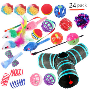 Pet Cat Toy Tunnel Set – Interactive Channel Play for Cats & Kittens