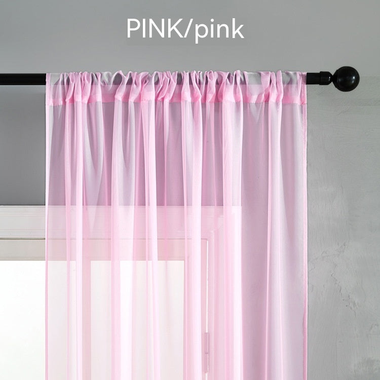 Factory Direct Terylene Window Screen Curtain – Nordic Style Light-Filtering Drapes