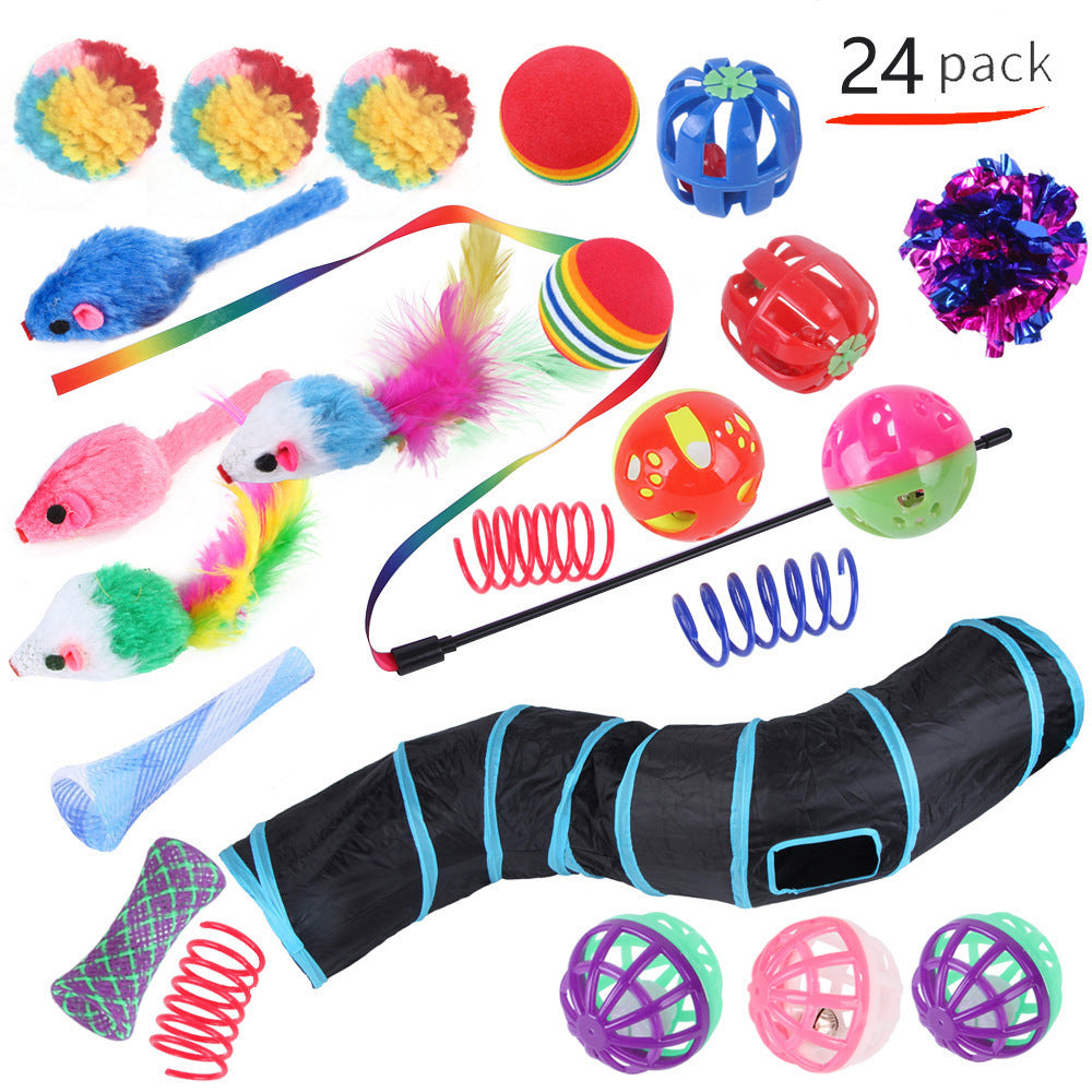 Pet Cat Toy Tunnel Set – Interactive Channel Play for Cats & Kittens
