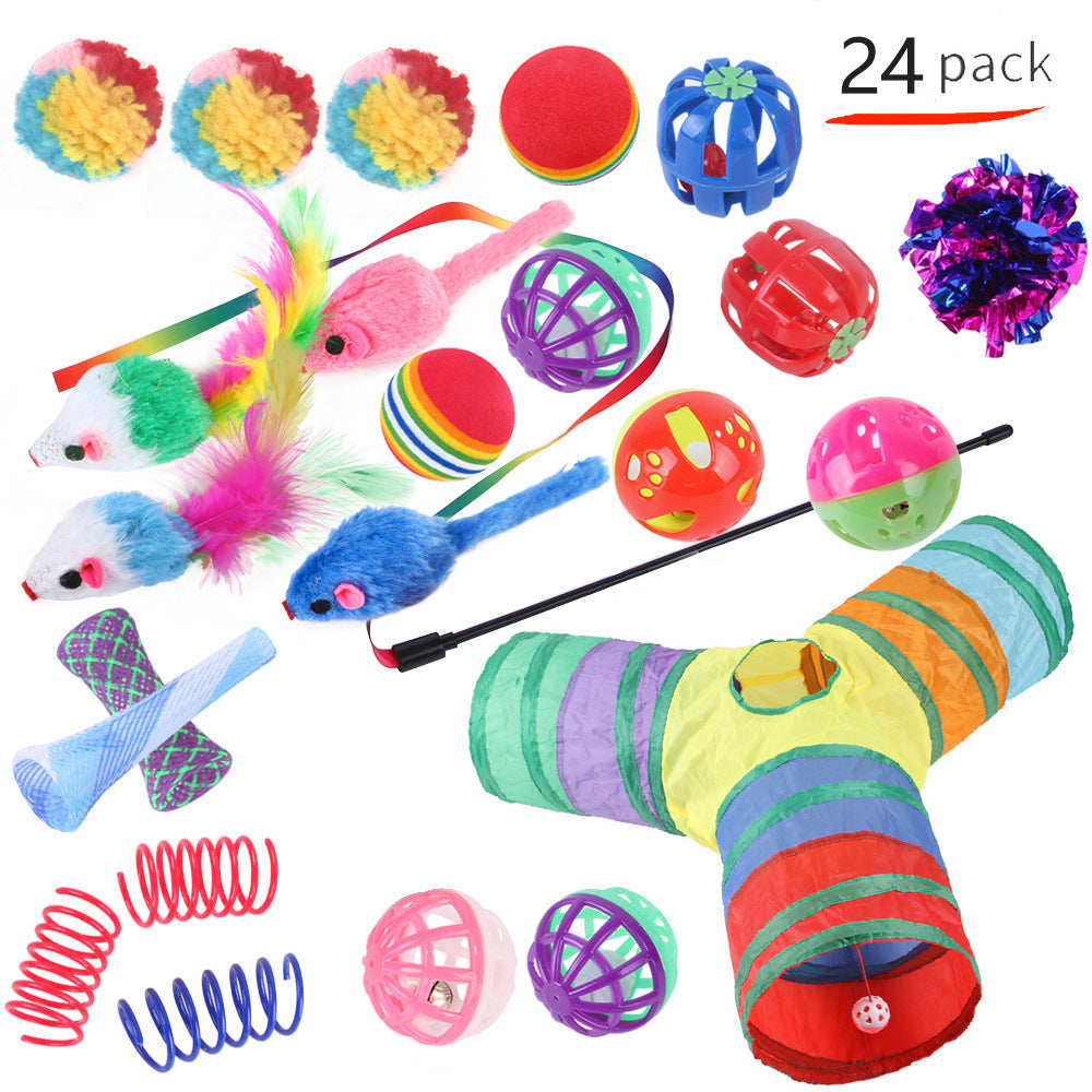 Pet Cat Toy Tunnel Set – Interactive Channel Play for Cats & Kittens