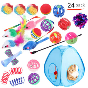Pet Cat Toy Tunnel Set – Interactive Channel Play for Cats & Kittens