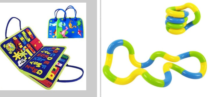 New Busy Book Children’s Sensory Learning Toy – Montessori Busy Board for Toddlers